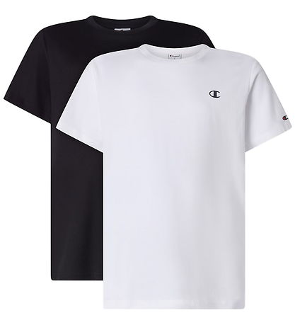 Champion T-shirt - 2-pak - Hvid/Sort