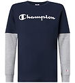 Champion Bluse - Navy/Grå