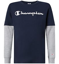 Champion Bluse - Navy/Grå