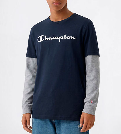 Champion Bluse - Navy/Grå