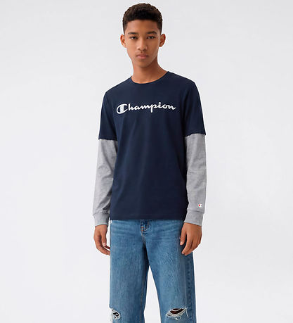 Champion Bluse - Navy/Grå