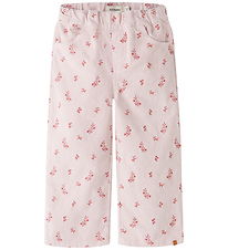 Lil Atelier Bukser - NmfNelly - Hushed Violet/Flower Emb