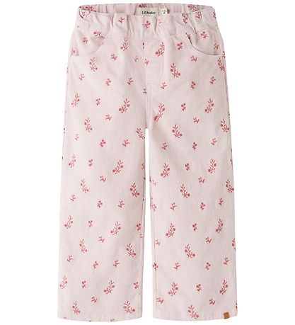 Lil Atelier Bukser - NmfNelly - Hushed Violet/Flower Emb