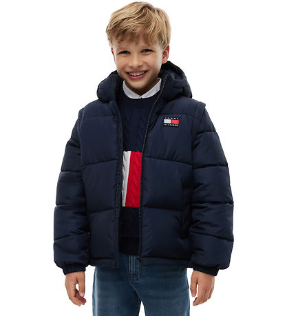 Tommy Hilfiger Dynejakke - Dark Blue