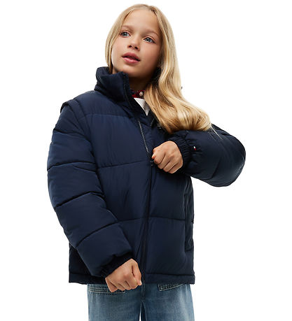 Tommy Hilfiger Dynejakke - Dark Blue