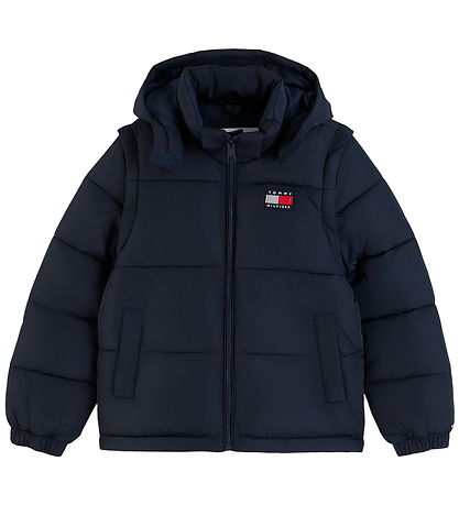 Tommy Hilfiger Dynejakke - Dark Blue