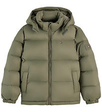 Tommy Hilfiger Dynejakke - Ghost Fern Green