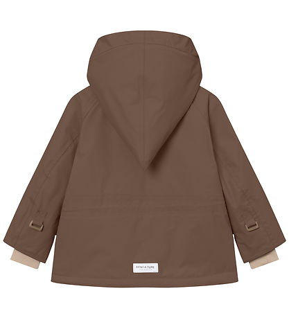 Mini A Ture Vinterjakke - MatWang Fleece - Chestnut brown