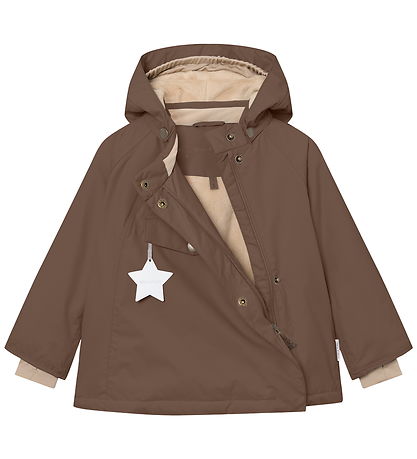 Mini A Ture Vinterjakke - MatWang Fleece - Chestnut brown