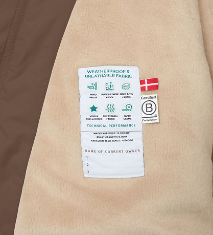 Mini A Ture Vinterjakke - MatWang Fleece - Chestnut brown