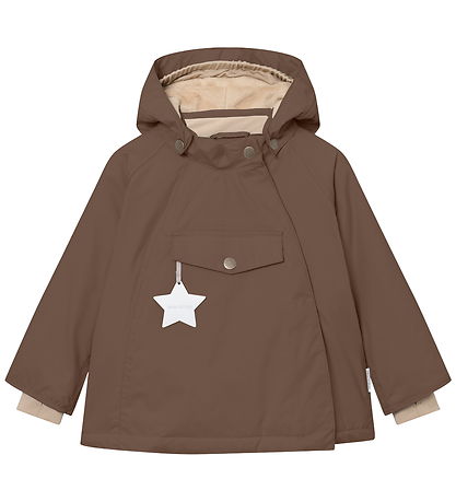 Mini A Ture Vinterjakke - MatWang Fleece - Chestnut brown