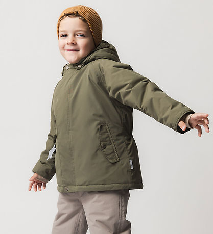 Mini A Ture Vinterjakke - MatWally Fleece - Kalamata Green