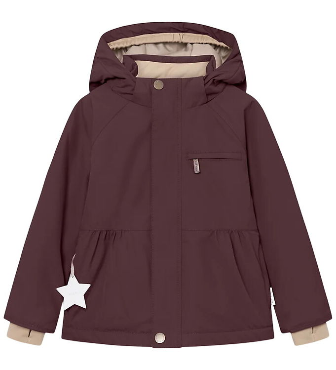 Mini A Ture Vinterjakke - MatBriddine Fleece - Fudge Aubergine