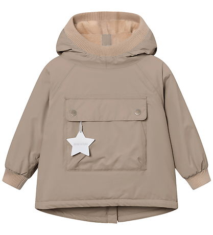 Mini A Ture Anorak - MatBabywen - Grey brown
