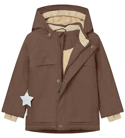 Mini A Ture Vinterjakke - MatWaldo Fleece - Chestnut Brown