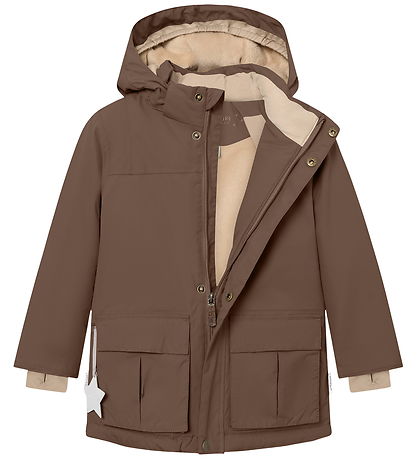Mini A Ture Vinterjakke - MatKastorio Fleece - Chestnut Brown