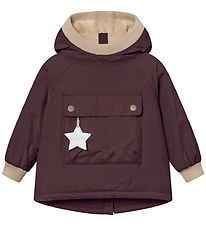 Mini A Ture Anorak - MatBabywen - Fudge aubergine
