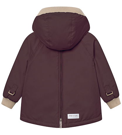 Mini A Ture Anorak - MatBabywen - Fudge aubergine