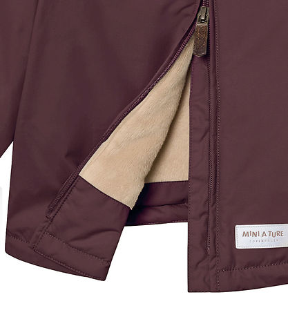 Mini A Ture Anorak - MatBabywen - Fudge aubergine