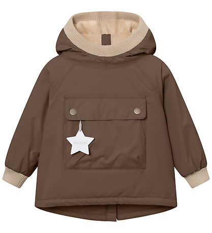 Mini A Ture Anorak - MatBabywen - Chestnut brown