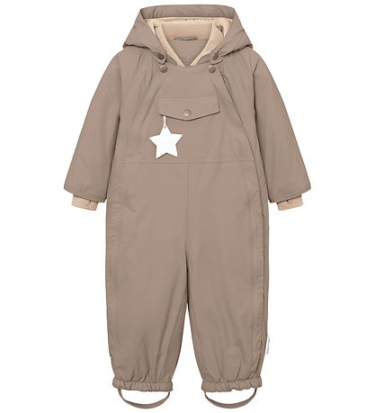 Mini A Ture Flyverdragt - MatWisti Fleece - Grey Brown
