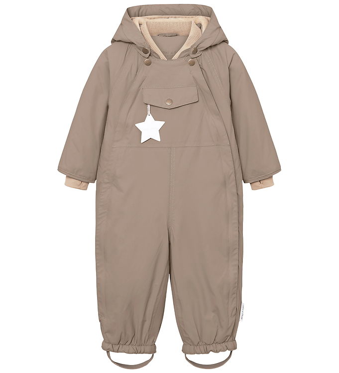 Mini A Ture Flyverdragt - MatWisti Fleece - Grey Brown