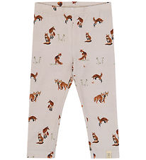 Petit Piao Leggings  - PPStar - Gray Morn Fox AOP