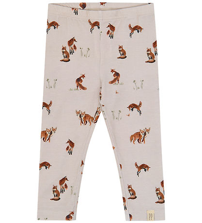 Petit Piao Leggings  - PPStar - Gray Morn Fox AOP