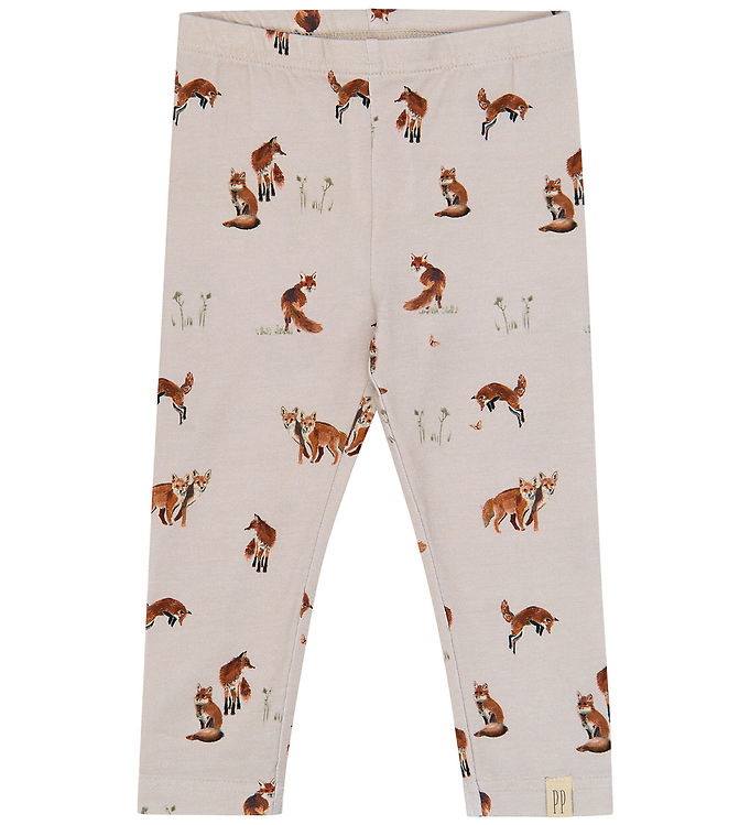 Petit Piao Leggings - PPStar - Gray Morn Fox AOP