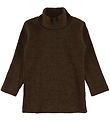 Joha Bluse - Uld - Mrk. Brun