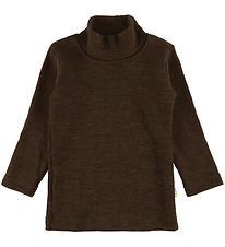 Joha Bluse - Uld - Mrk. Brun