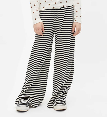 Mads Nørgaard Bukser - Rib - Verona -  Black/Vanilla Ice