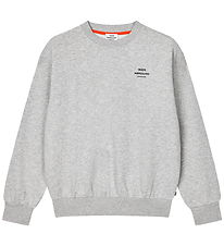Mads Nørgaard Sweatshirt - Sonar - Grey Melange