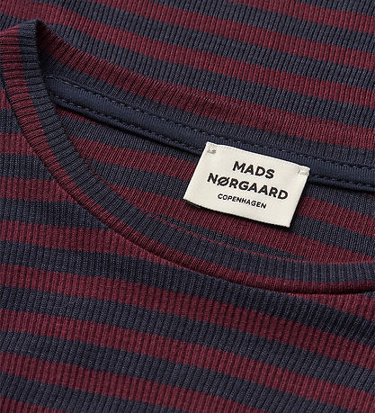 Mads Nørgaard Bluse - Tikka - Sky Captain/Winetasting