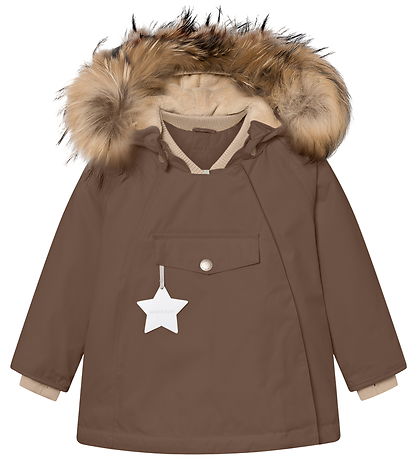 Mini A Ture Vinterjakke - MatWang - Chestnut brown