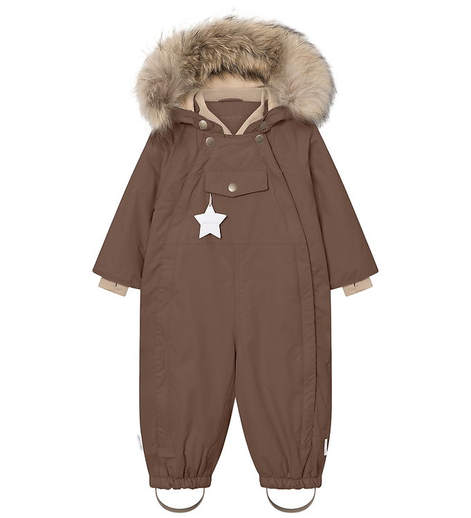 Mini A Ture Flyverdragt - MatWisti Fleece/Fur - Chestnut Brown