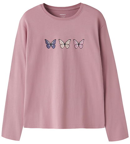 Name It Bluse - NkfVeen - Lilas/Butterfly