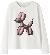 Name It Bluse - NkfVeen - Cloud Dancer/Balloon