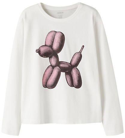 Name It Bluse - NkfVeen - Cloud Dancer/Balloon