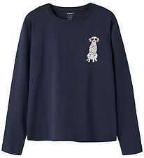 Name It Bluse - NkfVeen - Navy Blazer/Bubble Dog