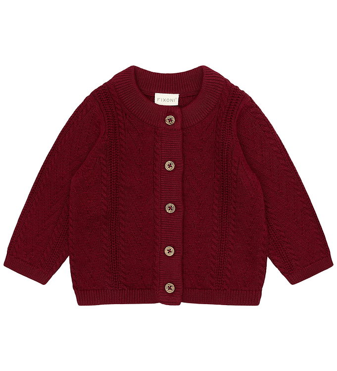 Fixoni Cardigan - Strik - Tibetan Red