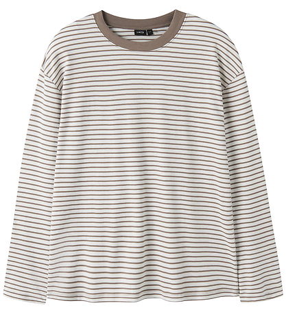 LMTD Bluse - NlfNilan - Pine Bark/Gardenia