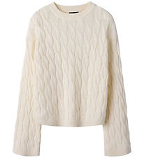 LMTD Bluse - Strik - NlfNatala - Antique White