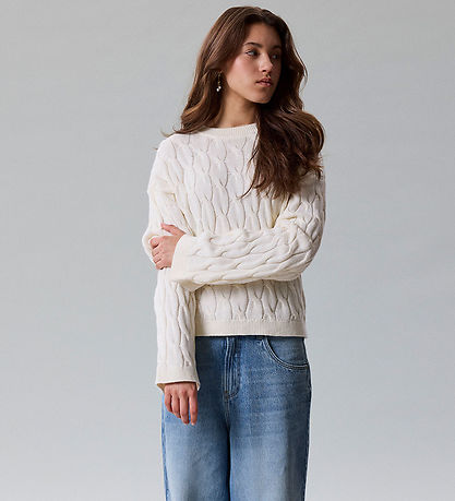 LMTD Bluse - Strik - NlfNatala - Antique White