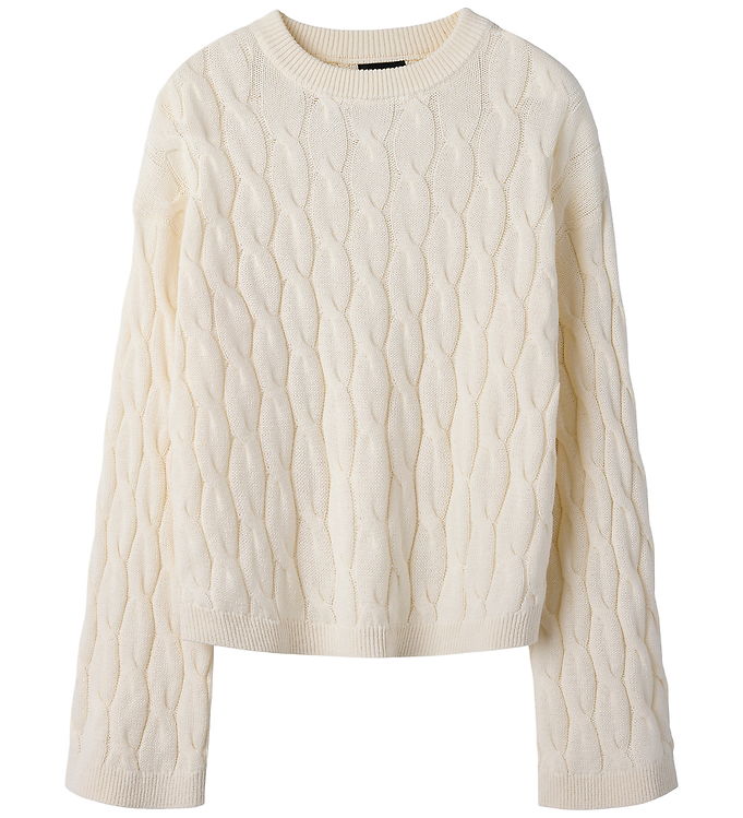 LMTD Bluse - Strik - NlfNatala - Antique White