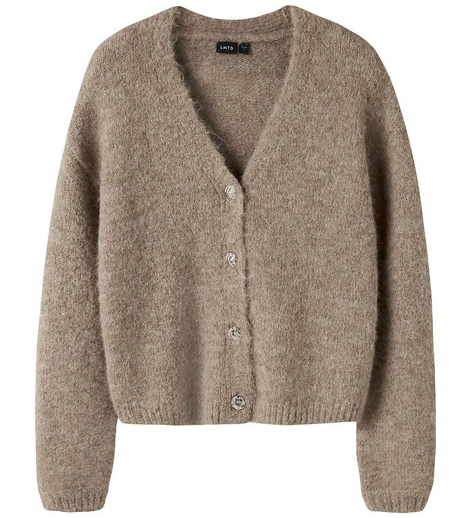 LMTD Cardigan - Strik - NlfBullo - Mocha Meringue