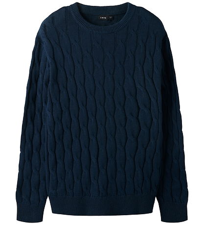 LMTD Bluse - Strik - NlmNaible - Navy Blazer