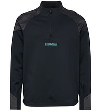 Hummel Bluse - hmlBlaze26 Pro Training Half Zip - Sort