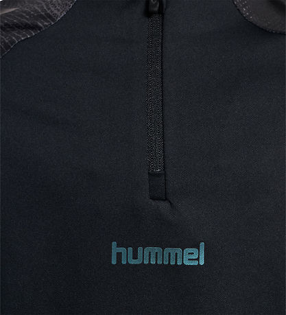 Hummel Bluse - hmlBlaze26 Pro Training Half Zip - Sort