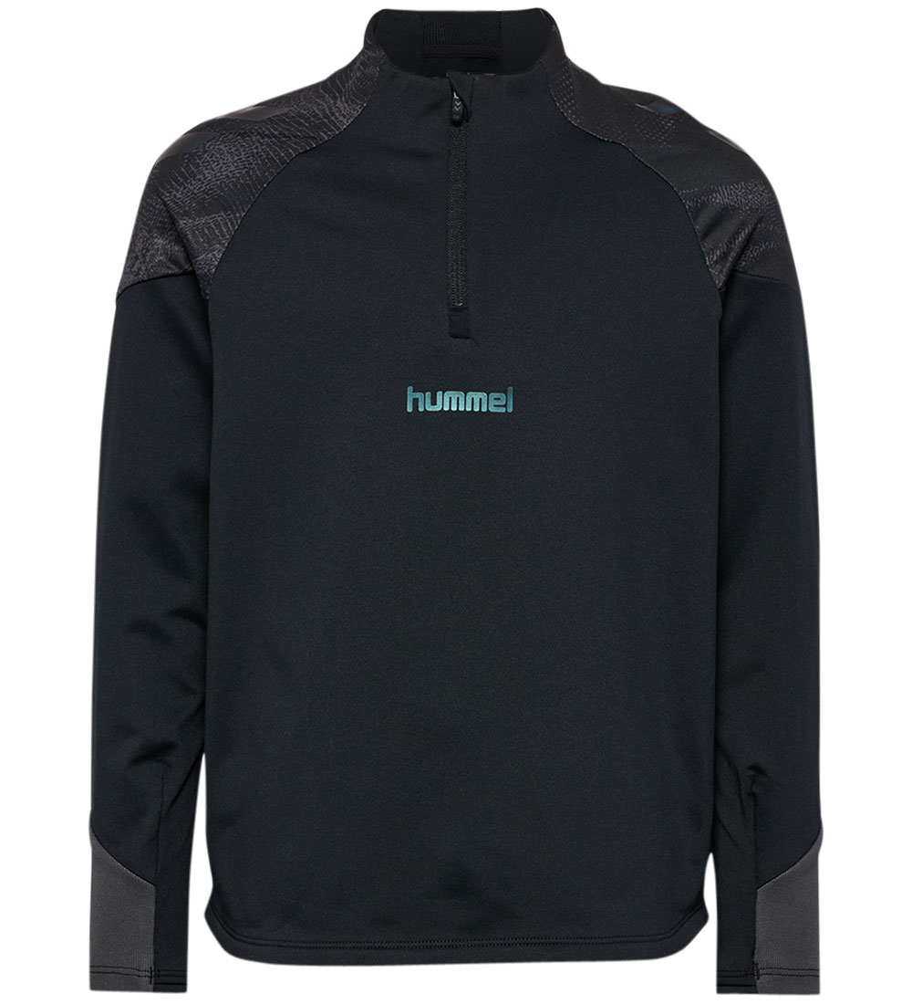 Hummel Bluse - hmlBlaze26 Pro Training Halber Reißverschluss - S - Hummel - 12 Jahre (152) - Blusen